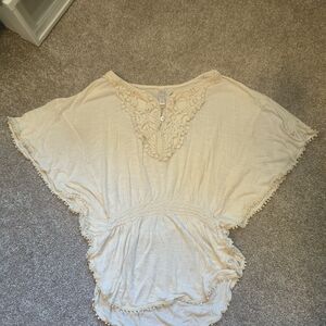 Elegant Cream Women's Top